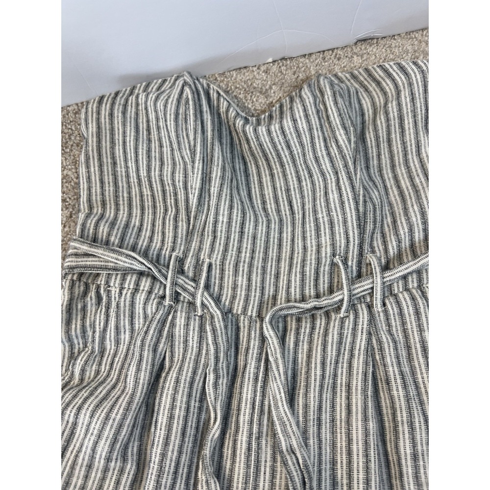 American Eagle Strapless Jumpsuit Small  Wide Leg Halter Ribbed Corset - Picture 2 of 4